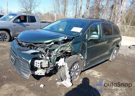 2021 Toyota Sienna Le из США, поврежденный, VIN 5TDBSKFC8MS032942